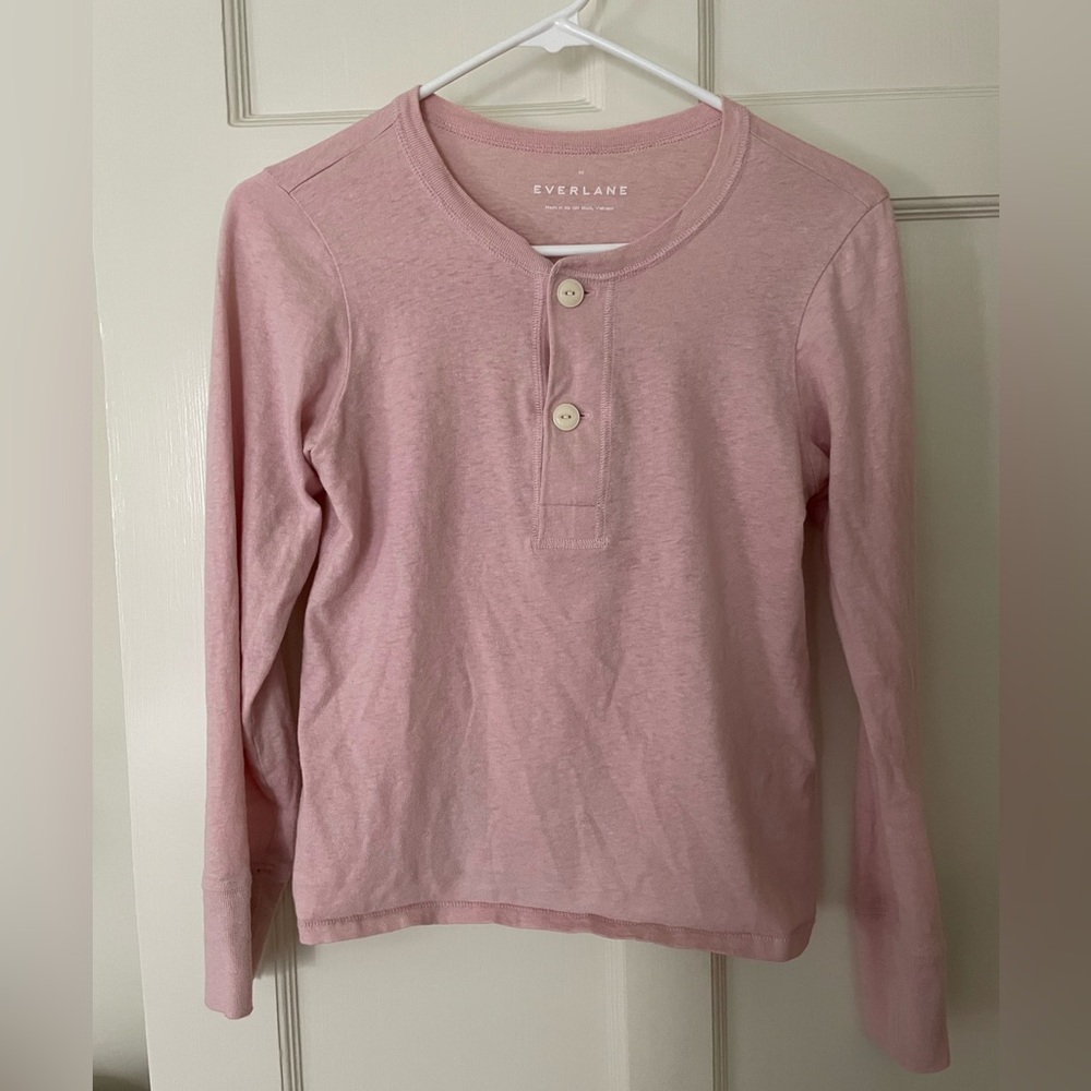Everlane Long Sleeve Henley Shirt